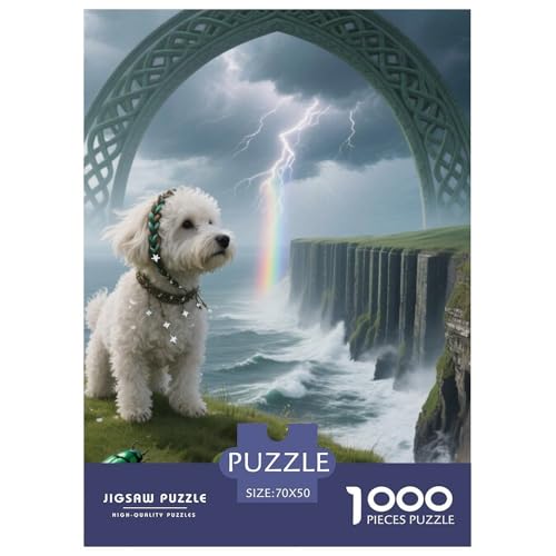 Bichon Frise Jigsaw Geeignet Für Erwachsene Und Kinder Kreativ 1000 Teile niedlich Haustier Spaß Herausforderend Unique Home Decor 70x50cm/ Bichon Frise Jigsaw Geeignet Für Erwachsene Und Kinder Kreativ 1000 Teile niedlich Haustier Spaß Herausforderend Unique Home Decor 70x50cm/ von XDDBYUIZP