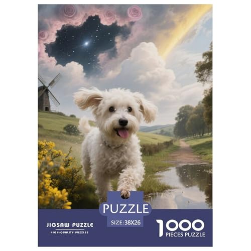 Bichon Frise Jigsaw Geeignet Für Erwachsene Und Kinder Kreativ 1000 Teile niedlich Haustier Spiele Unique Home Decor 38x26cm/ Bichon Frise Jigsaw Geeignet Für Erwachsene Und Kinder Kreativ 1000 Teile niedlich Haustier Spiele Unique Home Decor 38x26cm/ von XDDBYUIZP