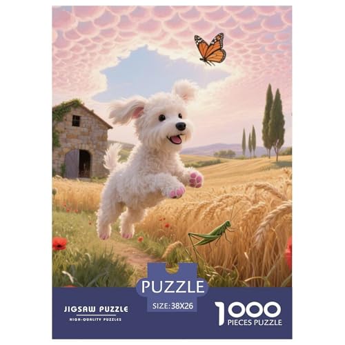 Bichon Frise Jigsaw Geeignet Für Erwachsene Und Kinder Kreativ 1000 Teile niedlich Haustier Spiele Unique Home Decor 38x26cm/ Bichon Frise Jigsaw Geeignet Für Erwachsene Und Kinder Kreativ 1000 Teile niedlich Haustier Spiele Unique Home Decor 38x26cm/ von XDDBYUIZP