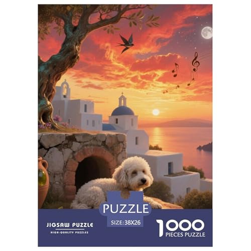 Bichon Frise Jigsaw Geeignet Für Erwachsene Und Kinder Kreativ 1000 Teile niedlich Haustier Spiele Unique Home Decor 38x26cm/ Bichon Frise Jigsaw Geeignet Für Erwachsene Und Kinder Kreativ 1000 Teile niedlich Haustier Spiele Unique Home Decor 38x26cm/ von XDDBYUIZP