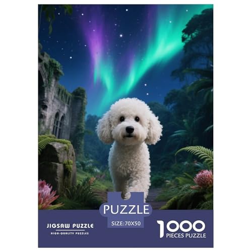 Bichon Frise Jigsaw Geeignet Für Erwachsene Und Kinder Kreativ 1000 Teile niedlich Haustier Spiele Unique Home Decor 70x50cm/ Bichon Frise Jigsaw Geeignet Für Erwachsene Und Kinder Kreativ 1000 Teile niedlich Haustier Spiele Unique Home Decor 70x50cm/ von XDDBYUIZP