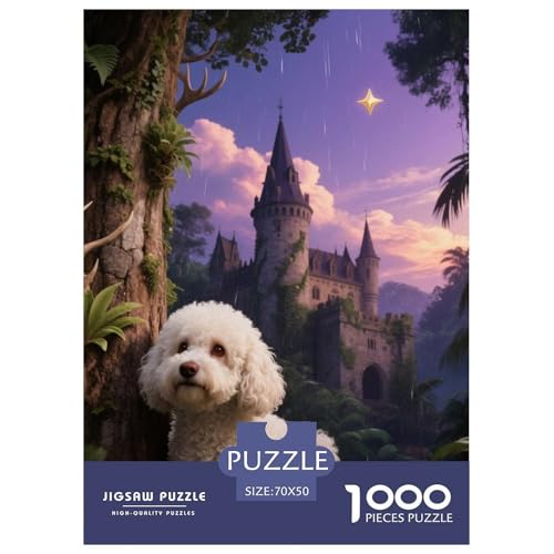 Bichon Frise Puzzle Geeignet Für Erwachsene Und Kinder Kreativ 1000 Stück niedlich Haustier Spaß Herausforderend Unique Home Decor 70x50cm/ Bichon Frise Puzzle Geeignet Für Erwachsene Und Kinder Kreativ 1000 Stück niedlich Haustier Spaß Herausforderend Unique Home Decor 70x50cm/ von XDDBYUIZP