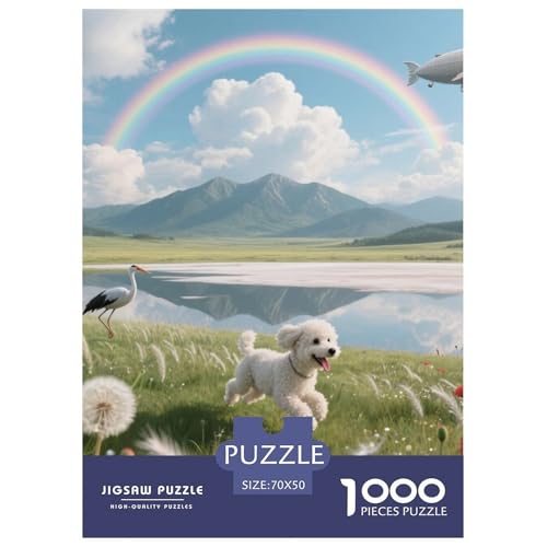 Bichon Frise Puzzle Geeignet Für Erwachsene Und Kinder Kreativ 1000 Stück niedlich Haustier Spiele Unique Home Decor 70x50cm/ Bichon Frise Puzzle Geeignet Für Erwachsene Und Kinder Kreativ 1000 Stück niedlich Haustier Spiele Unique Home Decor 70x50cm/ von XDDBYUIZP