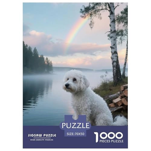 Bichon Frise Puzzle Geeignet Für Erwachsene Und Kinder Kreativ 1000 Stücke niedlich Haustier Spaß Herausforderend Unique Home Decor 70x50cm/ Bichon Frise Puzzle Geeignet Für Erwachsene Und Kinder Kreativ 1000 Stücke niedlich Haustier Spaß Herausforderend Unique Home Decor 70x50cm/ von XDDBYUIZP