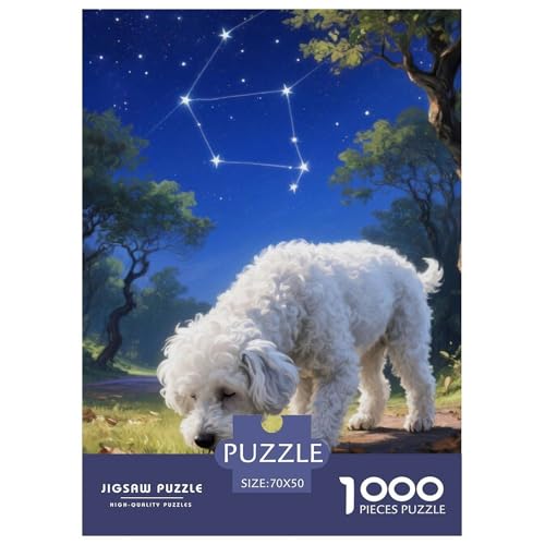 Bichon Frise Puzzle Geeignet Für Erwachsene Und Kinder Kreativ 1000 Stücke niedlich Haustier Spaß Herausforderend Unique Home Decor 70x50cm/ Bichon Frise Puzzle Geeignet Für Erwachsene Und Kinder Kreativ 1000 Stücke niedlich Haustier Spaß Herausforderend Unique Home Decor 70x50cm/ von XDDBYUIZP