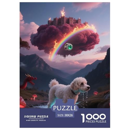 Bichon Frise Puzzle Geeignet Für Erwachsene Und Kinder Kreativ 1000 Stücke niedlich Haustier Spiele Unique Home Decor 38x26cm/ Bichon Frise Puzzle Geeignet Für Erwachsene Und Kinder Kreativ 1000 Stücke niedlich Haustier Spiele Unique Home Decor 38x26cm/ von XDDBYUIZP
