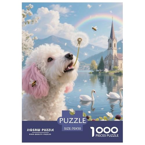 Bichon Frise Puzzle Geeignet Für Erwachsene Und Kinder Kreativ 1000 Stücke niedlich Haustier Spiele Unique Home Decor 70x50cm/ Bichon Frise Puzzle Geeignet Für Erwachsene Und Kinder Kreativ 1000 Stücke niedlich Haustier Spiele Unique Home Decor 70x50cm/ von XDDBYUIZP