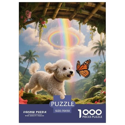 Bichon Frise Puzzle Geeignet Für Erwachsene Und Kinder Kreativ 1000 Stücke niedlich Haustier Spiele Unique Home Decor 70x50cm/ Bichon Frise Puzzle Geeignet Für Erwachsene Und Kinder Kreativ 1000 Stücke niedlich Haustier Spiele Unique Home Decor 70x50cm/ von XDDBYUIZP