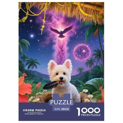 Bichon Frise Puzzle Geeignet Für Erwachsene Und Kinder Kreativ 1000 Teile niedlich Haustier Spaß Herausforderend Unique Home Decor 38x26cm/ Bichon Frise Puzzle Geeignet Für Erwachsene Und Kinder Kreativ 1000 Teile niedlich Haustier Spaß Herausforderend Unique Home Decor 38x26cm/ von XDDBYUIZP