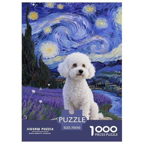Bichon Frise Puzzle Geeignet Für Erwachsene Und Kinder Kreativ 1000 Teile niedlich Haustier Spaß Herausforderend Unique Home Decor 70x50cm/ Bichon Frise Puzzle Geeignet Für Erwachsene Und Kinder Kreativ 1000 Teile niedlich Haustier Spaß Herausforderend Unique Home Decor 70x50cm/ von XDDBYUIZP