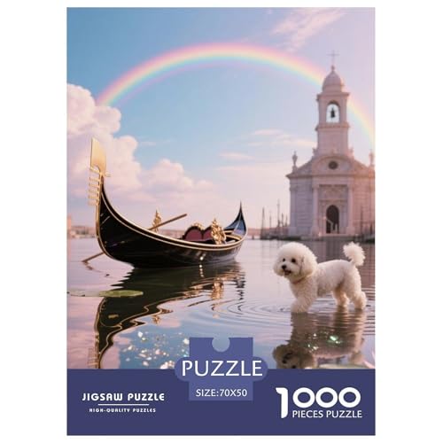 Bichon Frise Puzzle Geeignet Für Erwachsene Und Kinder Kreativ 1000 Teile niedlich Haustier Spaß Herausforderend Unique Home Decor 70x50cm/ Bichon Frise Puzzle Geeignet Für Erwachsene Und Kinder Kreativ 1000 Teile niedlich Haustier Spaß Herausforderend Unique Home Decor 70x50cm/ von XDDBYUIZP