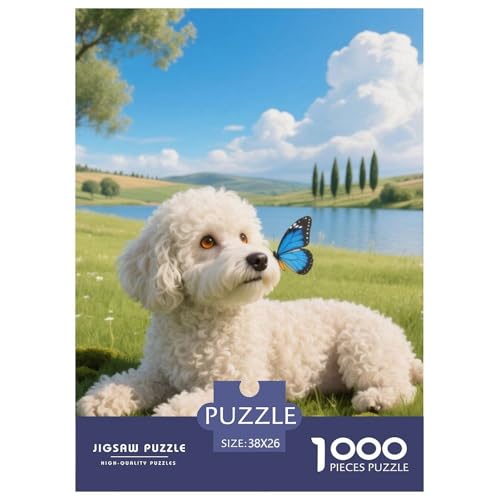 Bichon Frise Puzzle Geeignet Für Erwachsene Und Kinder Kreativ 1000 Teile niedlich Haustier Spiele Unique Home Decor 38x26cm/ Bichon Frise Puzzle Geeignet Für Erwachsene Und Kinder Kreativ 1000 Teile niedlich Haustier Spiele Unique Home Decor 38x26cm/ von XDDBYUIZP