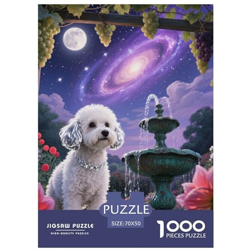 Bichon Frise Puzzle Geeignet Für Erwachsene Und Kinder Kreativ 1000 Teile niedlich Haustier Spiele Unique Home Decor 70x50cm/ Bichon Frise Puzzle Geeignet Für Erwachsene Und Kinder Kreativ 1000 Teile niedlich Haustier Spiele Unique Home Decor 70x50cm/ von XDDBYUIZP