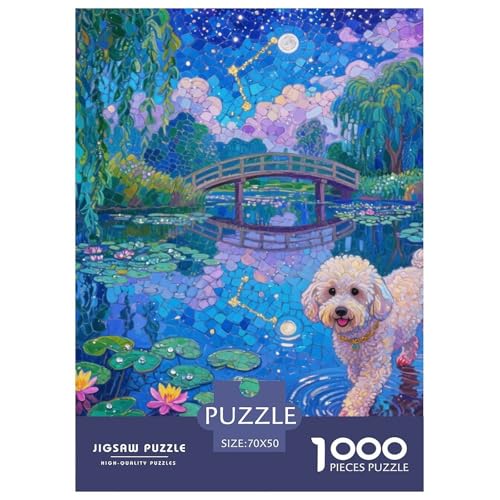 Bichon Frise Puzzle Geeignet Für Erwachsene Und Kinder Kreativ 1000 Teile niedlich Haustier Spiele Unique Home Decor 70x50cm/ Bichon Frise Puzzle Geeignet Für Erwachsene Und Kinder Kreativ 1000 Teile niedlich Haustier Spiele Unique Home Decor 70x50cm/ von XDDBYUIZP