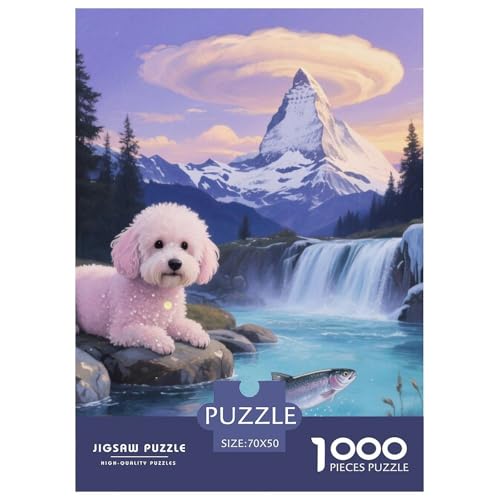 Bichon Frise Puzzle Geeignet Für Erwachsene Und Kinder Kreativ 1000 Teile niedlich Haustier Spiele Unique Home Decor 70x50cm/ Bichon Frise Puzzle Geeignet Für Erwachsene Und Kinder Kreativ 1000 Teile niedlich Haustier Spiele Unique Home Decor 70x50cm/ von XDDBYUIZP