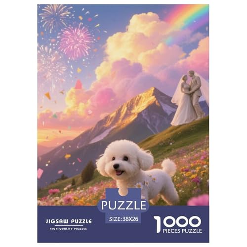 Bichon Frise Puzzles Geeignet Für Erwachsene Und Kinder Kreativ 1000 Stück niedlich Haustier Spiele Unique Home Decor 38x26cm/ Bichon Frise Puzzles Geeignet Für Erwachsene Und Kinder Kreativ 1000 Stück niedlich Haustier Spiele Unique Home Decor 38x26cm/ von XDDBYUIZP