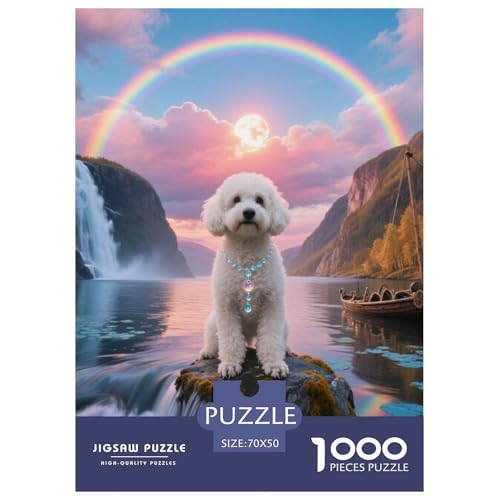 Bichon Frise Puzzles Geeignet Für Erwachsene Und Kinder Kreativ 1000 Stücke niedlich Haustier Spaß Herausforderend Unique Home Decor 70x50cm/ Bichon Frise Puzzles Geeignet Für Erwachsene Und Kinder Kreativ 1000 Stücke niedlich Haustier Spaß Herausforderend Unique Home Decor 70x50cm/ von XDDBYUIZP