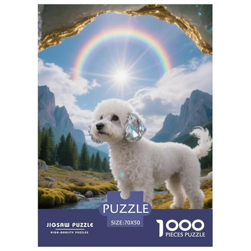 Bichon Frise Puzzles Geeignet Für Erwachsene Und Kinder Kreativ 1000 Stücke niedlich Haustier Spiele Unique Home Decor 70x50cm/ Bichon Frise Puzzles Geeignet Für Erwachsene Und Kinder Kreativ 1000 Stücke niedlich Haustier Spiele Unique Home Decor 70x50cm/ von XDDBYUIZP