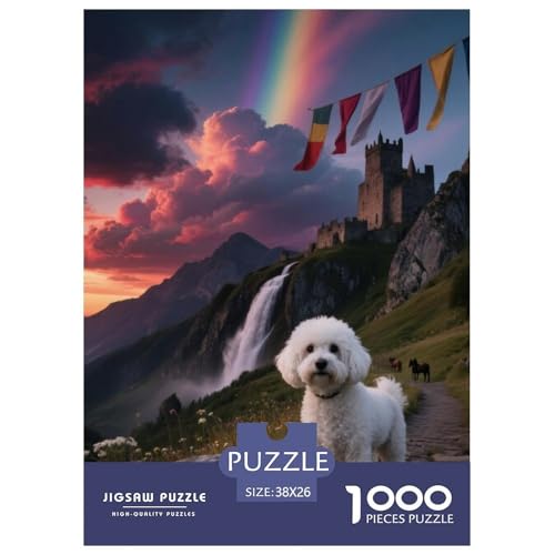 Bichon Frise Puzzles Geeignet Für Erwachsene Und Kinder Kreativ 1000 Teile niedlich Haustier Spaß Herausforderend Unique Home Decor 38x26cm/ Bichon Frise Puzzles Geeignet Für Erwachsene Und Kinder Kreativ 1000 Teile niedlich Haustier Spaß Herausforderend Unique Home Decor 38x26cm/ von XDDBYUIZP