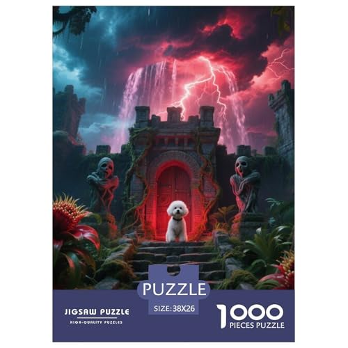 Bichon Frise Puzzles Geeignet Für Erwachsene Und Kinder Kreativ 1000 Teile niedlich Haustier Spaß Herausforderend Unique Home Decor 38x26cm/ Bichon Frise Puzzles Geeignet Für Erwachsene Und Kinder Kreativ 1000 Teile niedlich Haustier Spaß Herausforderend Unique Home Decor 38x26cm/ von XDDBYUIZP