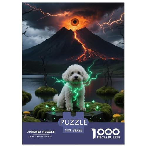 Bichon Frise Puzzles Geeignet Für Erwachsene Und Kinder Kreativ 1000 Teile niedlich Haustier Spaß Herausforderend Unique Home Decor 38x26cm/ Bichon Frise Puzzles Geeignet Für Erwachsene Und Kinder Kreativ 1000 Teile niedlich Haustier Spaß Herausforderend Unique Home Decor 38x26cm/ von XDDBYUIZP