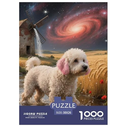 Bichon Frise Puzzles Geeignet Für Erwachsene Und Kinder Kreativ 1000 Teile niedlich Haustier Spiele Unique Home Decor 38x26cm/ Bichon Frise Puzzles Geeignet Für Erwachsene Und Kinder Kreativ 1000 Teile niedlich Haustier Spiele Unique Home Decor 38x26cm/ von XDDBYUIZP