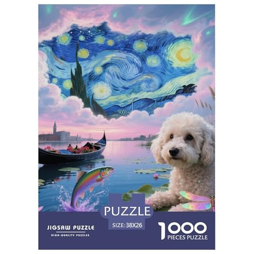 Bichon Frise Puzzles Geeignet Für Erwachsene Und Kinder Kreativ 1000 Teile niedlich Haustier Spiele Unique Home Decor 38x26cm/ Bichon Frise Puzzles Geeignet Für Erwachsene Und Kinder Kreativ 1000 Teile niedlich Haustier Spiele Unique Home Decor 38x26cm/ von XDDBYUIZP