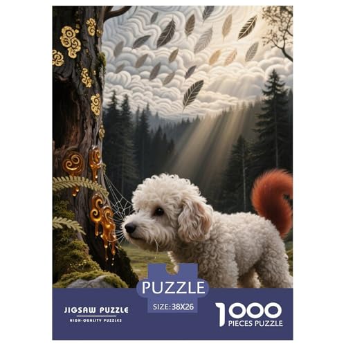 Bichon Frise Puzzles Geeignet Für Erwachsene Und Kinder Kreativ 1000 Teile niedlich Haustier Spiele Unique Home Decor 38x26cm/ Bichon Frise Puzzles Geeignet Für Erwachsene Und Kinder Kreativ 1000 Teile niedlich Haustier Spiele Unique Home Decor 38x26cm/ von XDDBYUIZP