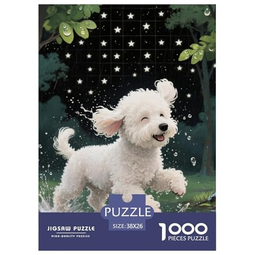 Bichon Frise Puzzles Geeignet Für Erwachsene Und Kinder Kreativ 1000 Teile niedlich Haustier Spiele Unique Home Decor 38x26cm/ Bichon Frise Puzzles Geeignet Für Erwachsene Und Kinder Kreativ 1000 Teile niedlich Haustier Spiele Unique Home Decor 38x26cm/ von XDDBYUIZP