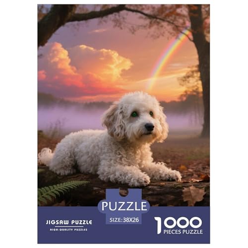 Bichon Frise Puzzles Geeignet Für Erwachsene Und Kinder Kreativ 1000 Teile niedlich Haustier Spiele Unique Home Decor 38x26cm/ Bichon Frise Puzzles Geeignet Für Erwachsene Und Kinder Kreativ 1000 Teile niedlich Haustier Spiele Unique Home Decor 38x26cm/ von XDDBYUIZP
