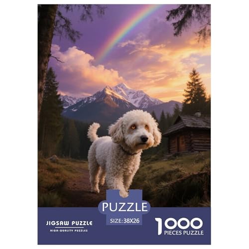 Bichon Frise Puzzles Geeignet Für Erwachsene Und Kinder Kreativ 1000 Teile niedlich Haustier Spiele Unique Home Decor 38x26cm/ von XDDBYUIZP