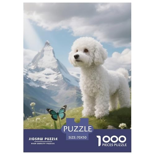 Bichon Frise Puzzles Geeignet Für Erwachsene Und Kinder Kreativ 1000 Teile niedlich Haustier Spiele Unique Home Decor 70x50cm/ Bichon Frise Puzzles Geeignet Für Erwachsene Und Kinder Kreativ 1000 Teile niedlich Haustier Spiele Unique Home Decor 70x50cm/ von XDDBYUIZP