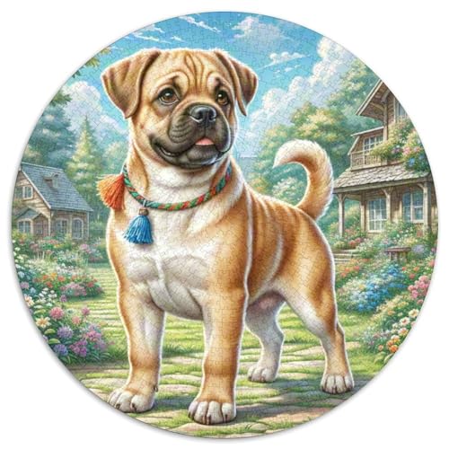 Boxer 1000 Stück Puzzles Für Erwachsene Und Kinder Jahren Circular Puzzle Puzzle-Spiele Wand Dekoration Geschenk (67.5x67.5cm) von XDDBYUIZP