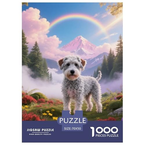 Der Bedlington Terrier Jigsaw Geeignet Für Erwachsene Und Kinder Kreativ 1000 Stück niedlich Haustier Spiele Unique Home Decor 70x50cm/ Der Bedlington Terrier Jigsaw Geeignet Für Erwachsene Und Kinder Kreativ 1000 Stück niedlich Haustier Spiele Unique Home Decor 70x50cm/ von XDDBYUIZP