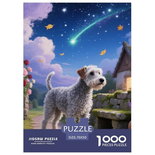 Der Bedlington Terrier Jigsaw Geeignet Für Erwachsene Und Kinder Kreativ 1000 Stücke niedlich Haustier Spiele Unique Home Decor 70x50cm/ Der Bedlington Terrier Jigsaw Geeignet Für Erwachsene Und Kinder Kreativ 1000 Stücke niedlich Haustier Spiele Unique Home Decor 70x50cm/ von XDDBYUIZP
