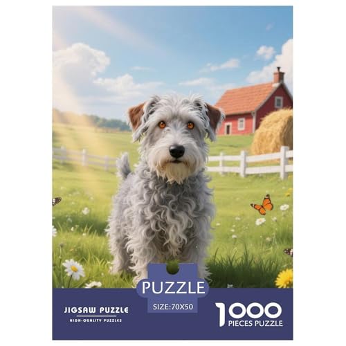 Der Bedlington Terrier Jigsaw Geeignet Für Erwachsene Und Kinder Kreativ 1000 Teile niedlich Haustier Spiele Unique Home Decor 70x50cm/ Der Bedlington Terrier Jigsaw Geeignet Für Erwachsene Und Kinder Kreativ 1000 Teile niedlich Haustier Spiele Unique Home Decor 70x50cm/ von XDDBYUIZP