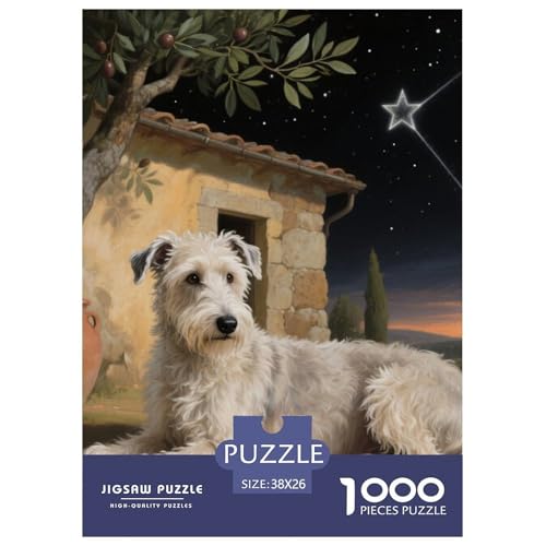 Der Bedlington Terrier Puzzle Geeignet Für Erwachsene Und Kinder Kreativ 1000 Stücke niedlich Haustier Spaß Herausforderend Unique Home Decor 38x26cm/ Der Bedlington Terrier Puzzle Geeignet Für Erwachsene Und Kinder Kreativ 1000 Stücke niedlich Haustier Spaß Herausforderend Unique Home Decor 38x26cm/ von XDDBYUIZP