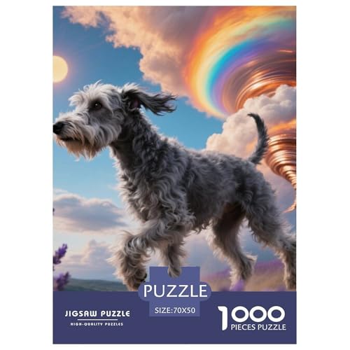 Der Bedlington Terrier Puzzle Geeignet Für Erwachsene Und Kinder Kreativ 1000 Stücke niedlich Haustier Spiele Unique Home Decor 70x50cm/ Der Bedlington Terrier Puzzle Geeignet Für Erwachsene Und Kinder Kreativ 1000 Stücke niedlich Haustier Spiele Unique Home Decor 70x50cm/ von XDDBYUIZP