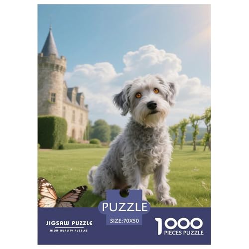 Der Bedlington Terrier Puzzle Geeignet Für Erwachsene Und Kinder Kreativ 1000 Teile niedlich Haustier Spaß Herausforderend Unique Home Decor 70x50cm/ Der Bedlington Terrier Puzzle Geeignet Für Erwachsene Und Kinder Kreativ 1000 Teile niedlich Haustier Spaß Herausforderend Unique Home Decor 70x50cm/ von XDDBYUIZP