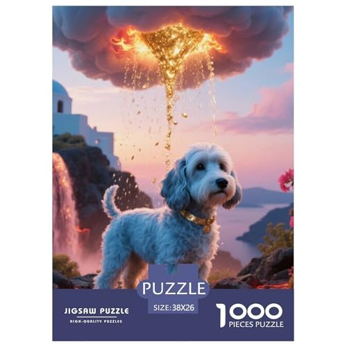 Der Bedlington Terrier Puzzle Geeignet Für Erwachsene Und Kinder Kreativ 1000 Teile niedlich Haustier Spiele Unique Home Decor 38x26cm/ Der Bedlington Terrier Puzzle Geeignet Für Erwachsene Und Kinder Kreativ 1000 Teile niedlich Haustier Spiele Unique Home Decor 38x26cm/ von XDDBYUIZP
