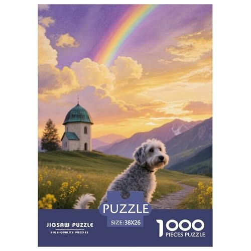 Der Bedlington Terrier Puzzle Geeignet Für Erwachsene Und Kinder Kreativ 1000 Teile niedlich Haustier Spiele Unique Home Decor 38x26cm/ Der Bedlington Terrier Puzzle Geeignet Für Erwachsene Und Kinder Kreativ 1000 Teile niedlich Haustier Spiele Unique Home Decor 38x26cm/ von XDDBYUIZP