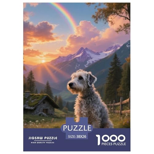 Der Bedlington Terrier Puzzle Geeignet Für Erwachsene Und Kinder Kreativ 1000 Teile niedlich Haustier Spiele Unique Home Decor 38x26cm/ Der Bedlington Terrier Puzzle Geeignet Für Erwachsene Und Kinder Kreativ 1000 Teile niedlich Haustier Spiele Unique Home Decor 38x26cm/ von XDDBYUIZP