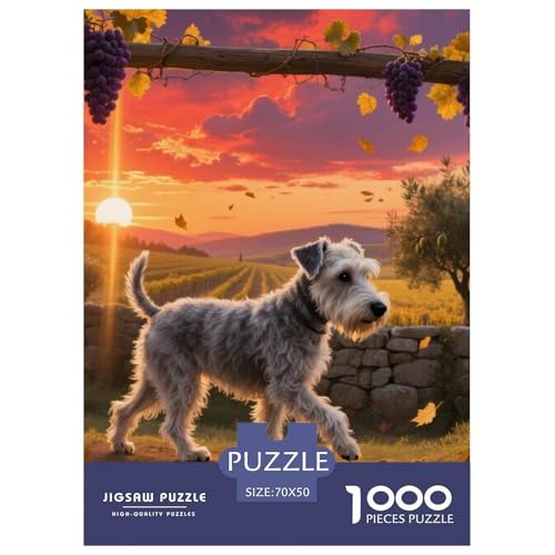Der Bedlington Terrier Puzzles Geeignet Für Erwachsene Und Kinder Kreativ 1000 Stücke niedlich Haustier Spaß Herausforderend Unique Home Decor 70x50cm/ Der Bedlington Terrier Puzzles Geeignet Für Erwachsene Und Kinder Kreativ 1000 Stücke niedlich Haustier Spaß Herausforderend Unique Home Decor 70x50cm/ von XDDBYUIZP