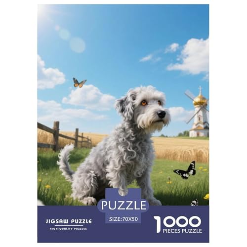 Der Bedlington Terrier Puzzles Geeignet Für Erwachsene Und Kinder Kreativ 1000 Stücke niedlich Haustier Spaß Herausforderend Unique Home Decor 70x50cm/ Der Bedlington Terrier Puzzles Geeignet Für Erwachsene Und Kinder Kreativ 1000 Stücke niedlich Haustier Spaß Herausforderend Unique Home Decor 70x50cm/ von XDDBYUIZP