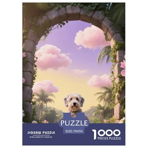 Der Bedlington Terrier Puzzles Geeignet Für Erwachsene Und Kinder Kreativ 1000 Stücke niedlich Haustier Spaß Herausforderend Unique Home Decor 70x50cm/ Der Bedlington Terrier Puzzles Geeignet Für Erwachsene Und Kinder Kreativ 1000 Stücke niedlich Haustier Spaß Herausforderend Unique Home Decor 70x50cm/ von XDDBYUIZP