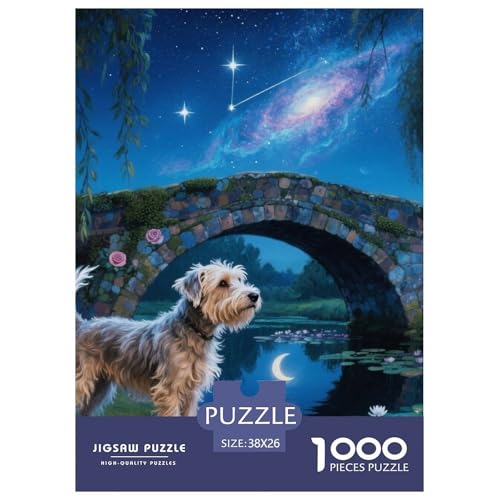 Der Bedlington Terrier Puzzles Geeignet Für Erwachsene Und Kinder Kreativ 1000 Teile niedlich Haustier Spiele Unique Home Decor 38x26cm/ Der Bedlington Terrier Puzzles Geeignet Für Erwachsene Und Kinder Kreativ 1000 Teile niedlich Haustier Spiele Unique Home Decor 38x26cm/ von XDDBYUIZP