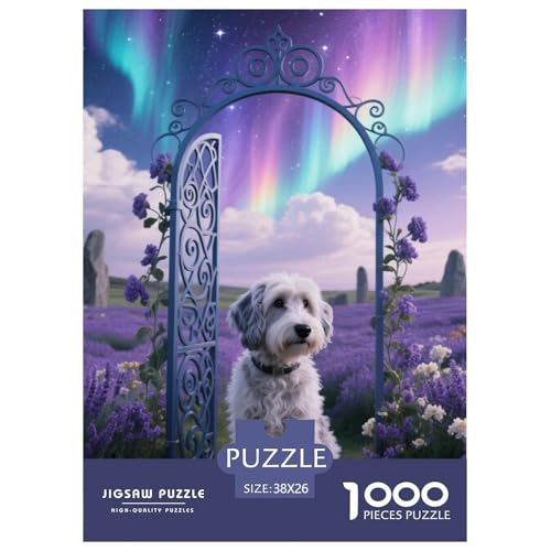 Der Bedlington Terrier Puzzles Geeignet Für Erwachsene Und Kinder Kreativ 1000 Teile niedlich Haustier Spiele Unique Home Decor 38x26cm/ Der Bedlington Terrier Puzzles Geeignet Für Erwachsene Und Kinder Kreativ 1000 Teile niedlich Haustier Spiele Unique Home Decor 38x26cm/ von XDDBYUIZP