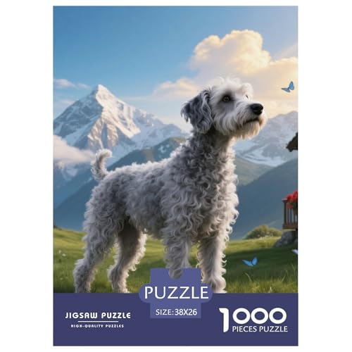 Der Bedlington Terrier Puzzles Geeignet Für Erwachsene Und Kinder Kreativ 1000 Teile niedlich Haustier Spiele Unique Home Decor 38x26cm/ Der Bedlington Terrier Puzzles Geeignet Für Erwachsene Und Kinder Kreativ 1000 Teile niedlich Haustier Spiele Unique Home Decor 38x26cm/ von XDDBYUIZP