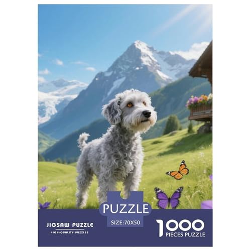 Der Bedlington Terrier Puzzles Geeignet Für Erwachsene Und Kinder Kreativ 1000 Teile niedlich Haustier Spiele Unique Home Decor 70x50cm/ Der Bedlington Terrier Puzzles Geeignet Für Erwachsene Und Kinder Kreativ 1000 Teile niedlich Haustier Spiele Unique Home Decor 70x50cm/ von XDDBYUIZP