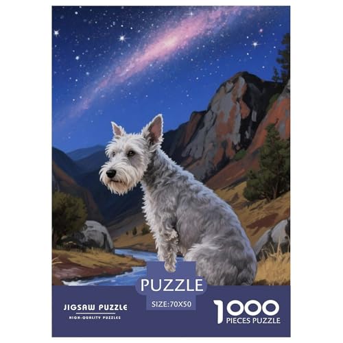 Der Bedlington Terrier Puzzles Geeignet Für Erwachsene Und Kinder Kreativ 1000 Teile niedlich Haustier Spiele Unique Home Decor 70x50cm/ Der Bedlington Terrier Puzzles Geeignet Für Erwachsene Und Kinder Kreativ 1000 Teile niedlich Haustier Spiele Unique Home Decor 70x50cm/ von XDDBYUIZP